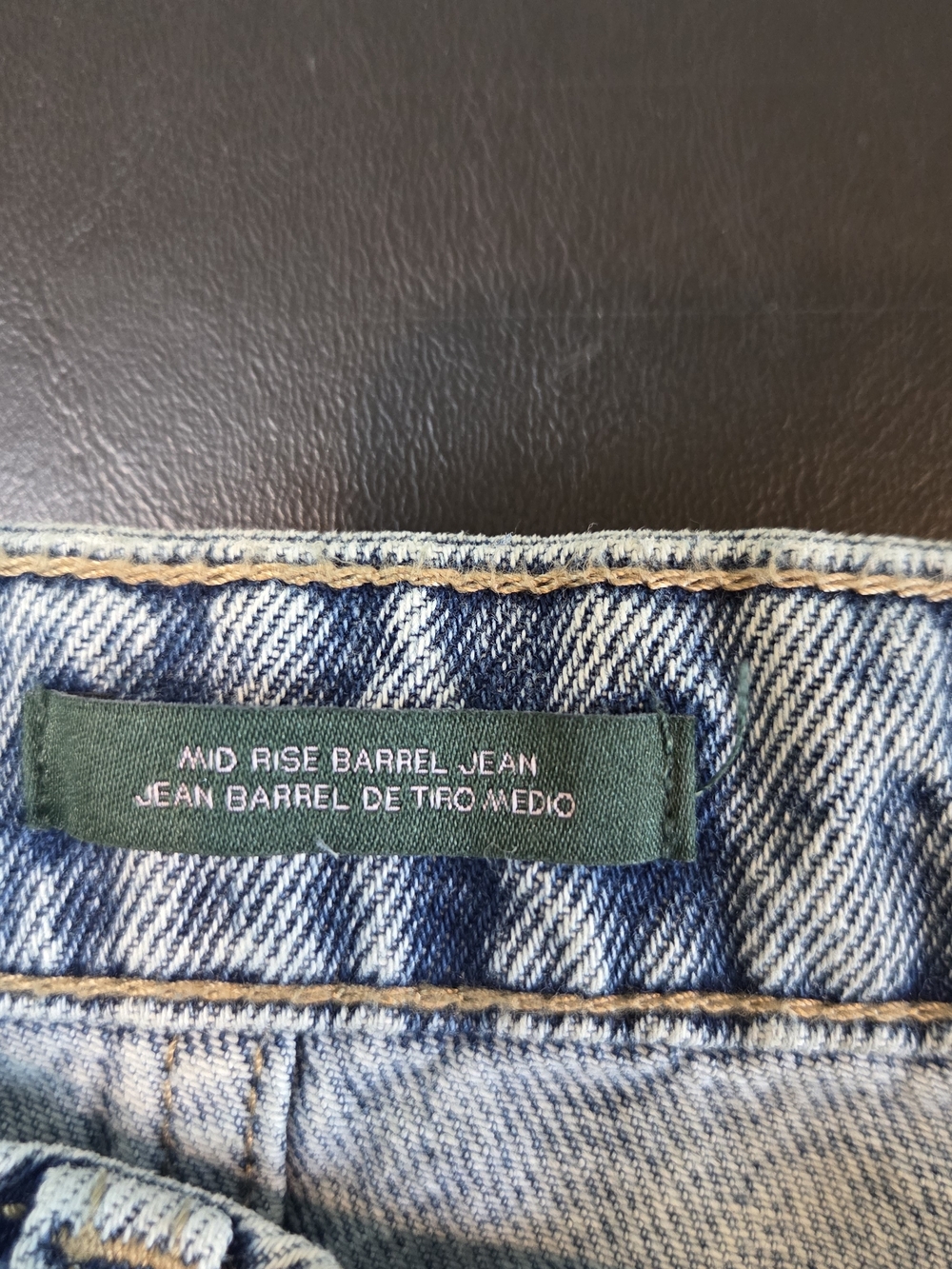 Wild Fable Mid-Rise Barrel Jean Light Wash Size 14 NWT Rigid Denim 32" Inseam - Picture 5 of 14